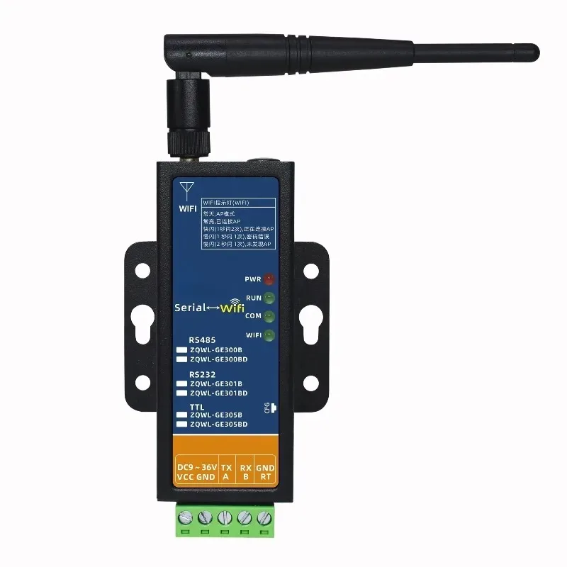 Wireless Serial Server RS485 WiFi Ethernet Module MQTT HTTP Modbus TCP RTU Gateway, Active Polling