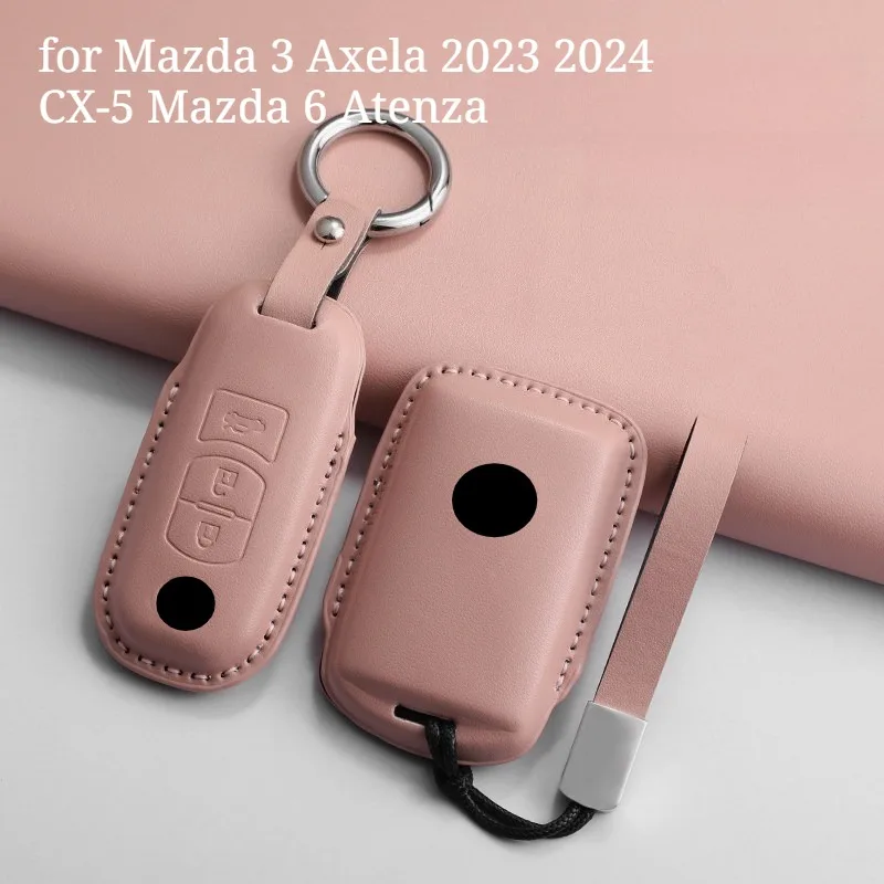 

Car Key Fob Cover for Mazda 3 Axela 2023 2024 CX-5 Mazda 6 Atenza Key Case Shell with Keychain