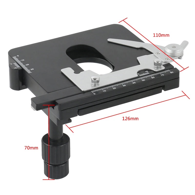 Lab Industrial X Y Axis Removable Microscope Stage Specimen  Detection Platform Biomicroscope Moving Table Working Stand