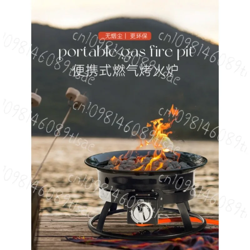 

58,000 BTU Outdoor Portable Propane Gas Fire Pit for Camping, RV, Tailgating & Family Evenings