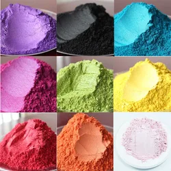 Perle Pulver Pigment 50g Glimmer Pulver für Handwerk Papier Kunst Auto Farbe Seife Lidschatten Angelrute Nagel Dekoration Bunte pulver