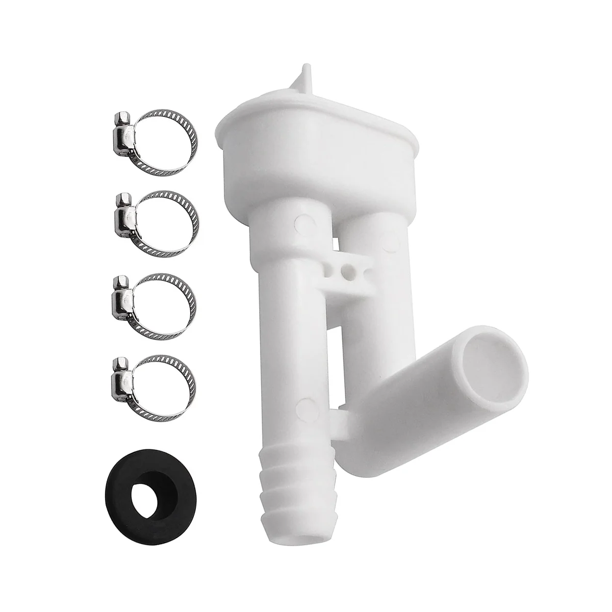 385316906 Vacuum Breaker Toilet Water Valve Kit Without Hand Sprayer Hook Up, for Dometic, VacuFlush, Traveler Toilets