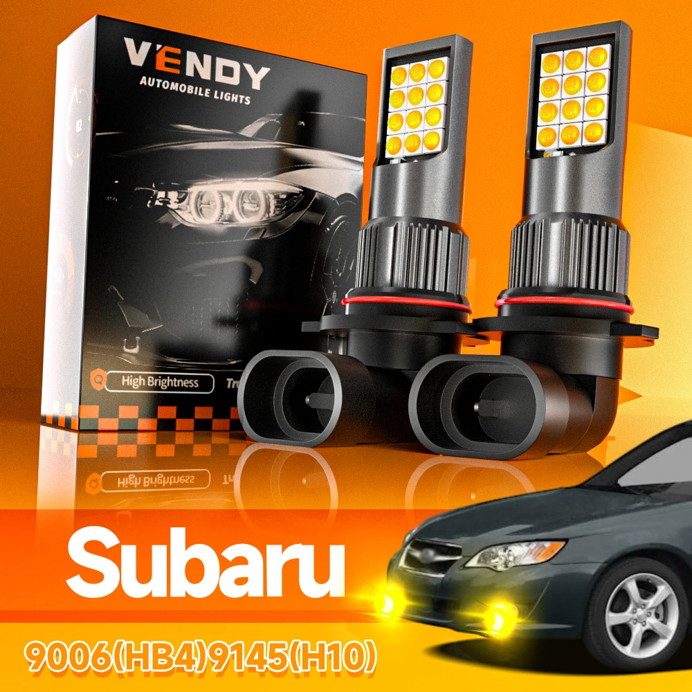 

2pcs LED Fog Light Blub 9006 HB4 Lamp Canbus No Error For Subaru Legacy Forester 2006-2013 Impreza Outback 2003-2010 WRX STI
