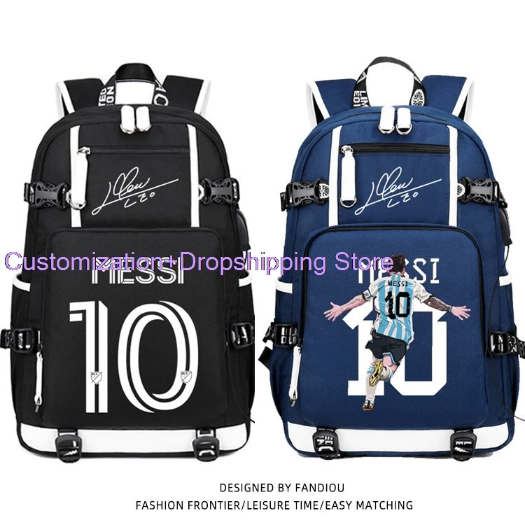 Mens Large Capacity Football Collaborative School Bag Middle And High School Students Backpack Lightweight Backpack for Teens CR