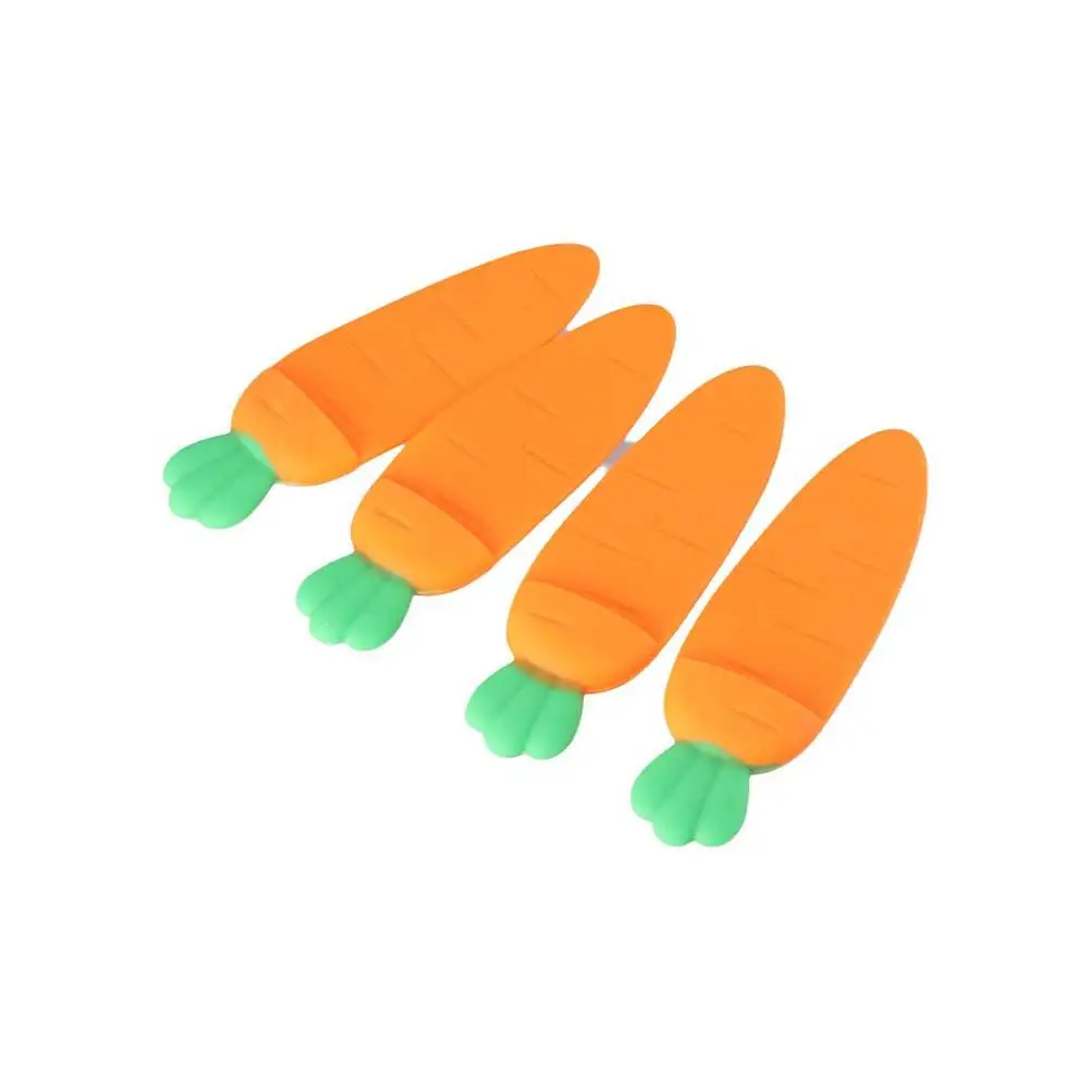 

Cartoon Creative Gift Silicone For Kids DIY Office Stationery School Supplies 3D Stereo Book Marks Carrot Bookmark