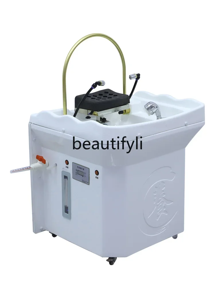 

Mobile head therapy machine Water circulation fumigation head therapy Health care Hair care shampoo basin Beauty bed Massage