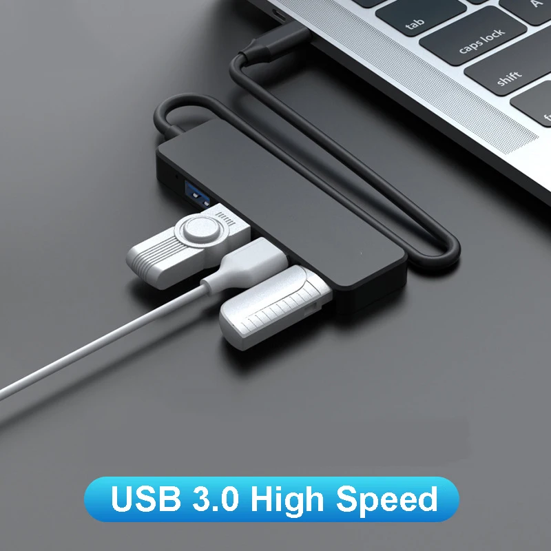 4-IN-1 USB Hubs USB 3.0 HUB 5Gbps High Speed Transmission USB Splitter USB 2.0 HUB OTG Adapter For Computer Accessories Macbook