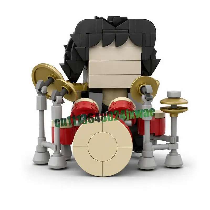 1215PCS Rock Band Stage Performance MOC Building Blocks Creative Music Show Model DIY Assembly Educational Collectible Toy Gift