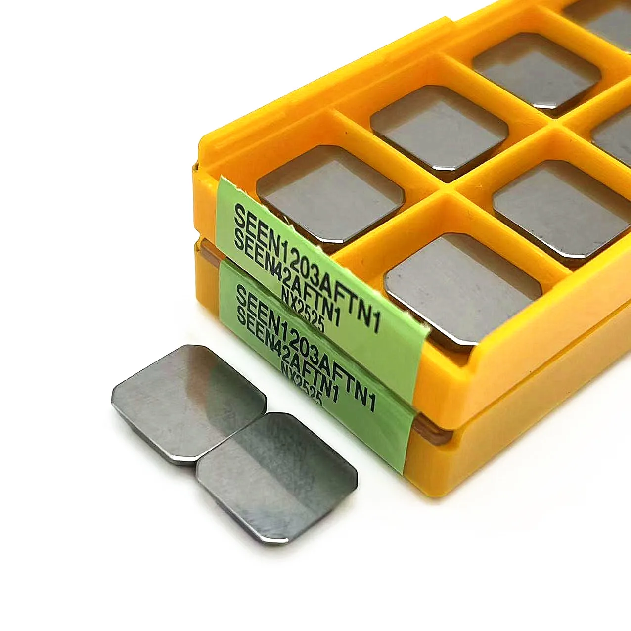 SEEN1203 Carbide Inserções, Carbide Insert, Fresagem Final, Cortador Interno, Lâmina CNC, Ferramenta Torno, Inserções De Alumínio, Alta Qualidade, NX2525, 10Pcs
