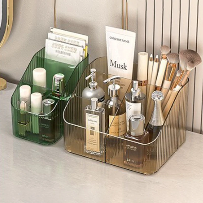 Plastic Transparent Makeup Display Rack Lipstick Remote Control Unit Stationery Brush Earphone Clutter Storage Box