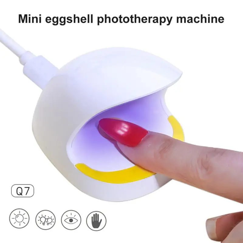 Mini Nail Dryers Lamp Portable Nail Light Therapy UV LED Lamp Quick Drying  Single Finger USB Connector LED Nails Art Tools