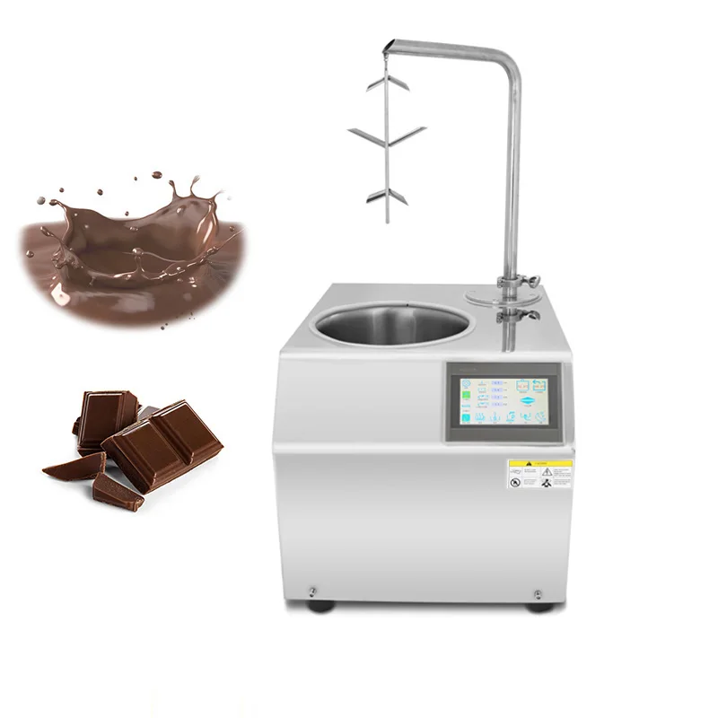 Electric 7L Chocolate Melter Hot Chocolate Tempering Machine for Chocolate Making Food Grade Stainless Steel Commercial Use