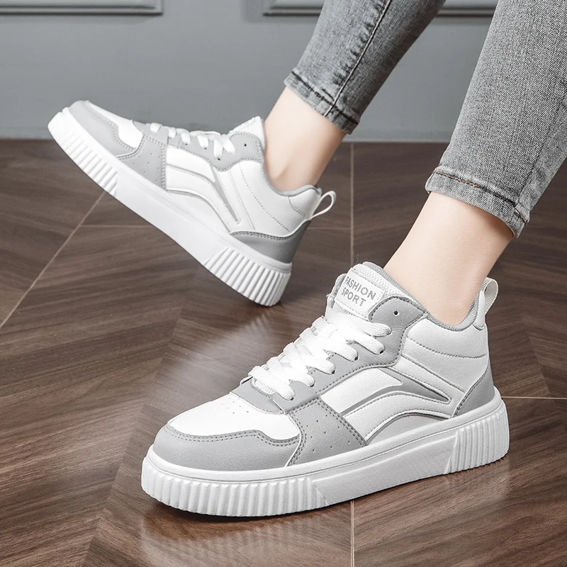 2024 Nowe MĘSKIE WYSOKIE buty do biegania na deskę KOBIETY CASUALNE SNEAKERSY WYSOKIEJ, MIĘKSZY, KOMPORTOWE BUTY DO JUNNINGU Z OUTDOOREM, NON-SLIP