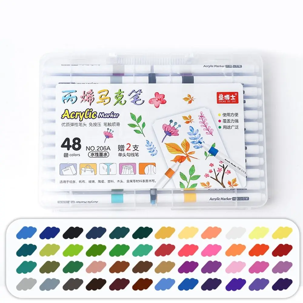 

Waterproof 12/24/36/48/60 Colors Acrylic Marker Drawing Painting Art Painting Markers Pens DIY Crafts Graffiti