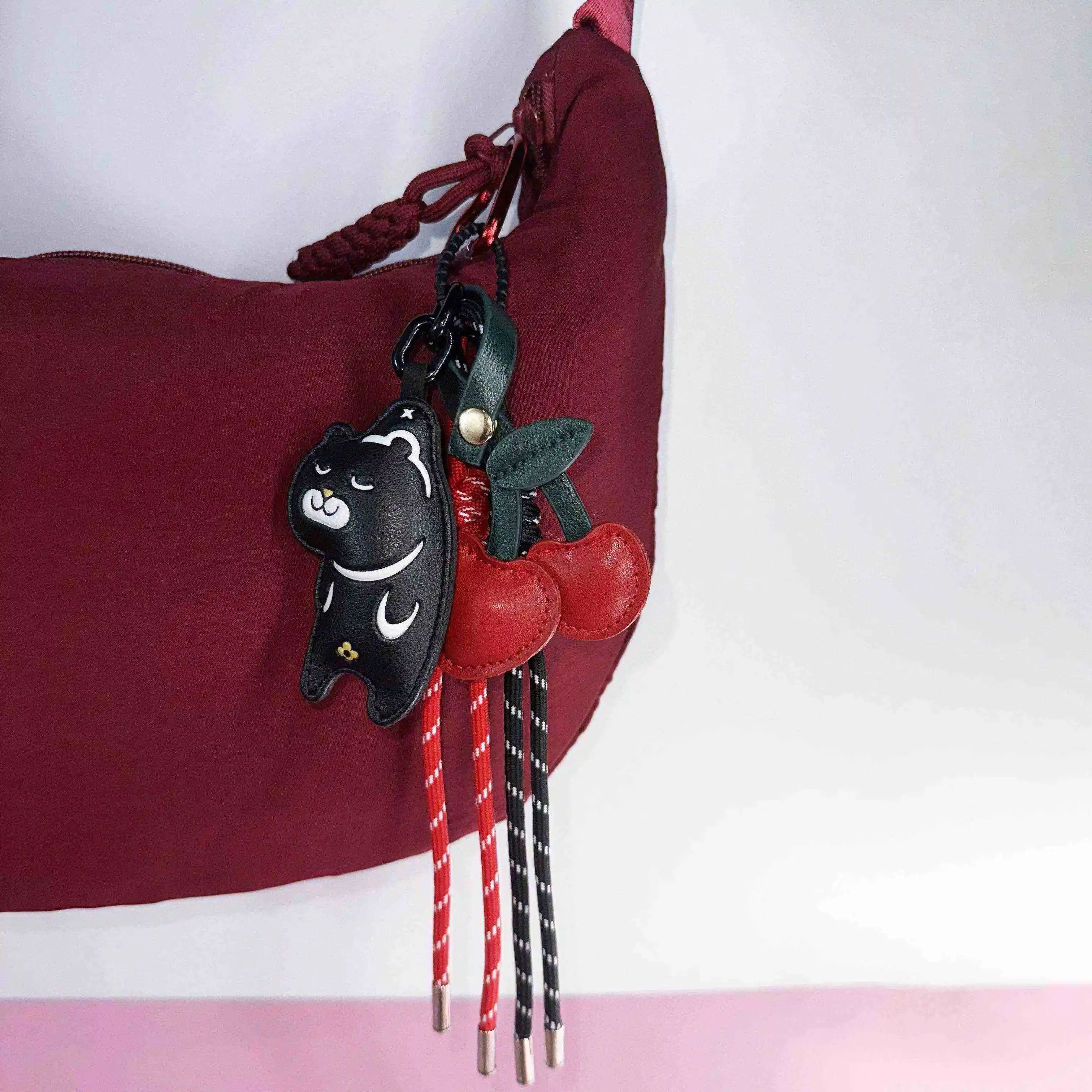 

Bag Charms Luxury Bag Chain Cherry Pendant for Loewe Bag Women Handbag Purse Keychain Man Backpack Wallet Decoration