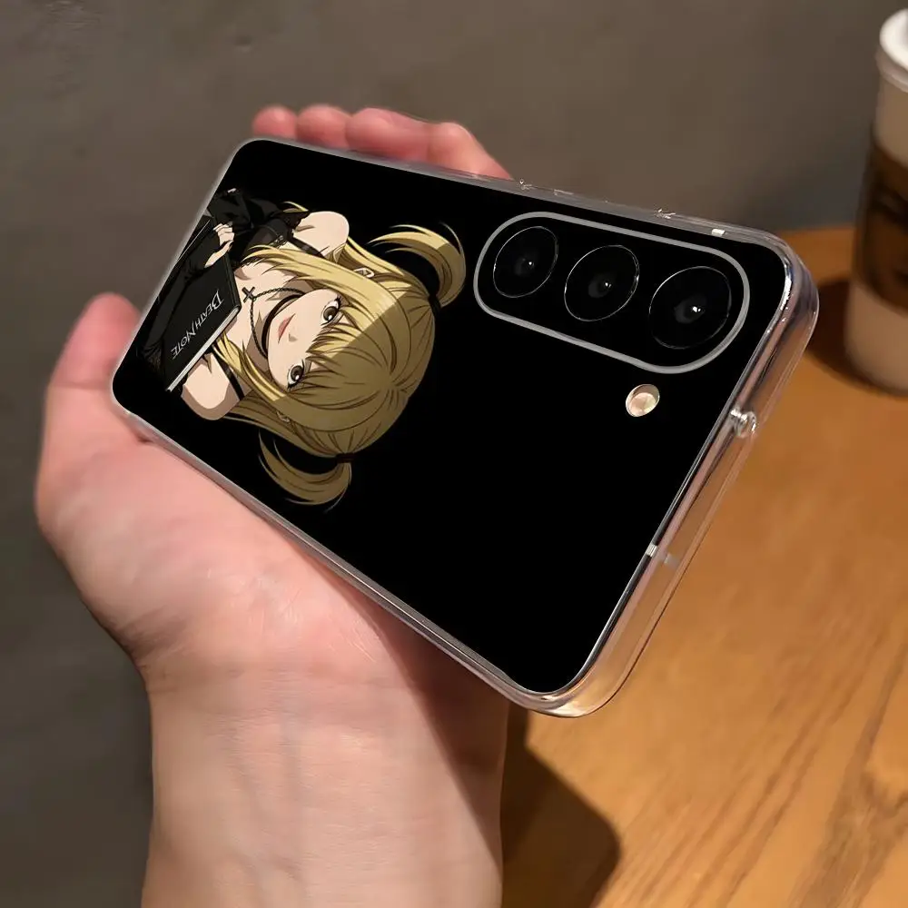 Misa Death Note Phone Case For Samsung A23 A33 A53 A52s A35 AA14 A16 5G A52 Transparent Cover