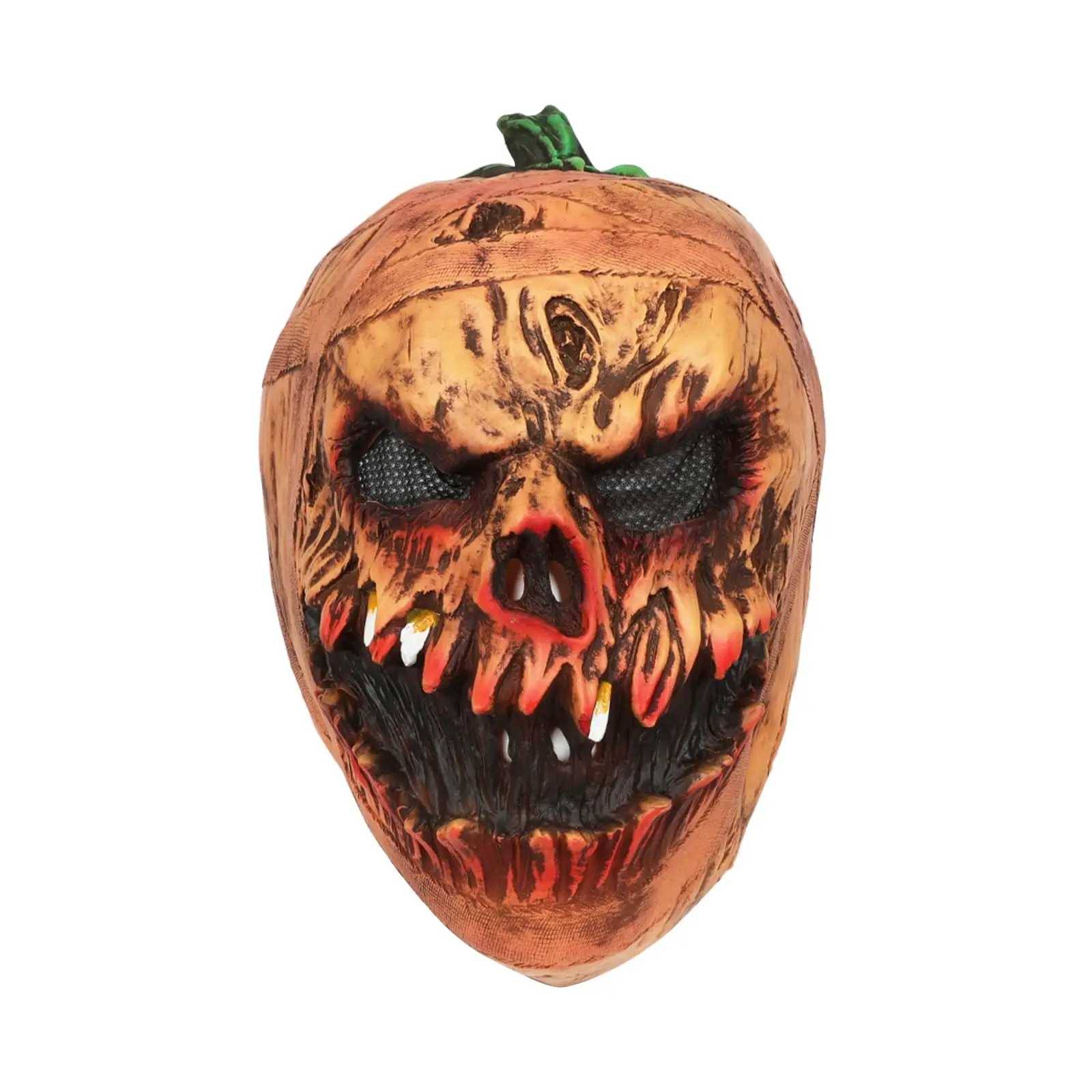 

Страшная маска тыквы на Хэллоуин, новинка, маска монстра с тыквой головой, латексный головной убор на всю голову для Хэллоуина, реквизит для косплея