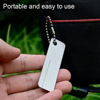 Knife Sharpener Diamond Pocket Tools Mini Keychain Outdoor Sharpener Tool  Fish Hook Sharpen Tool Outdoor Accessory