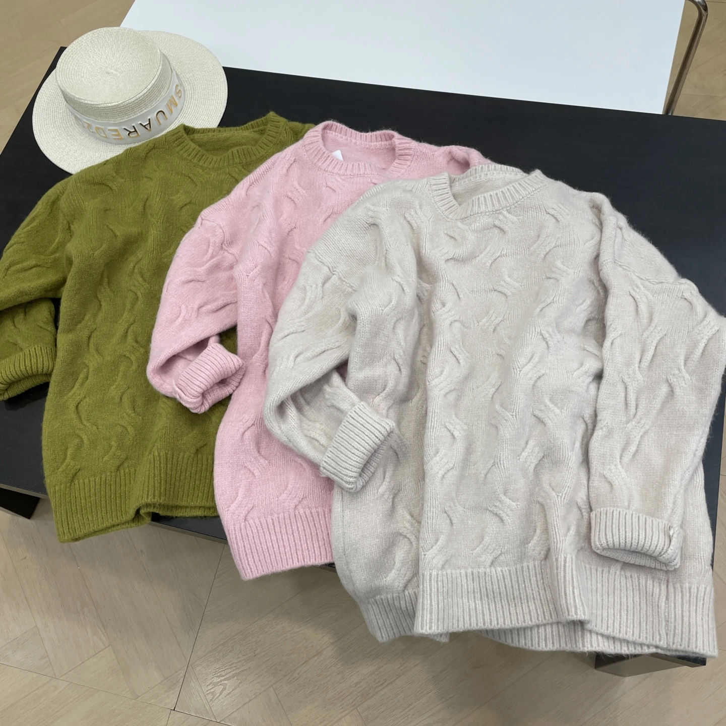 

Sweet Sle Long Sve round Ne Knitwear Women's Faion Commute Versatile Autumn Winter New Arrival K4 Straight Cut Other...