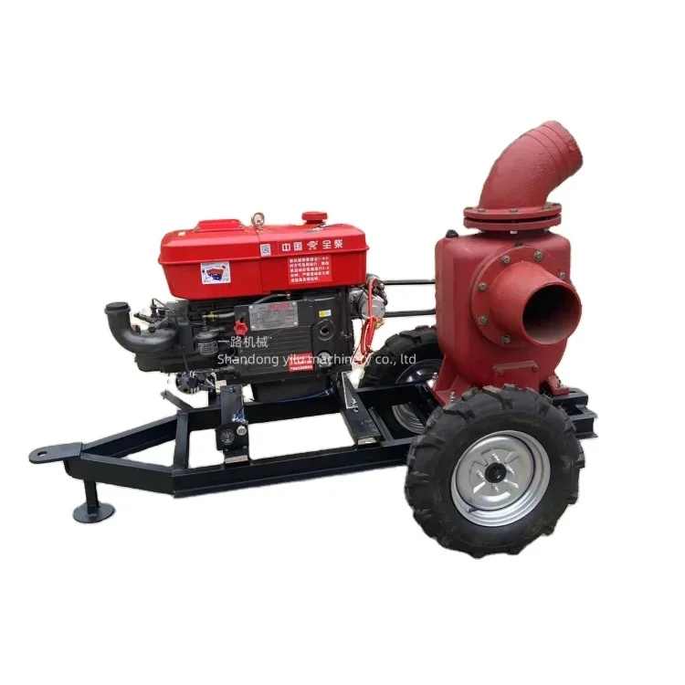 8 inches trailer pump self-priming drainage and irrigation pump farmland irrigation pump