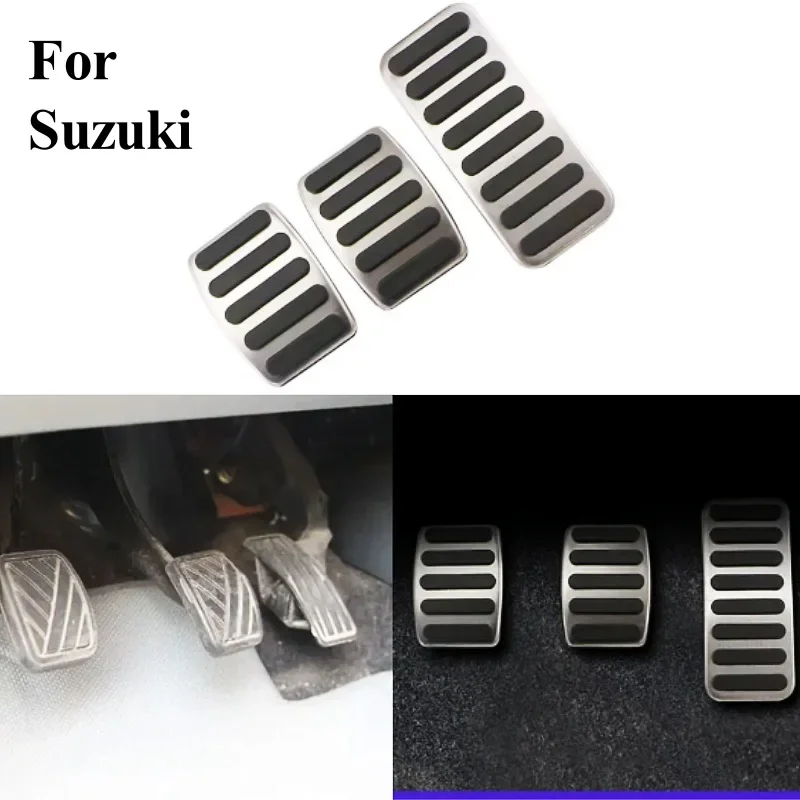 

Car Gas Brake Pedal Cover for Suzuki SX4 Aerio Ciaz Vitara S-Cross Splash Ignis Kizashi Sidekick Samurai AT MT Pedal Cover
