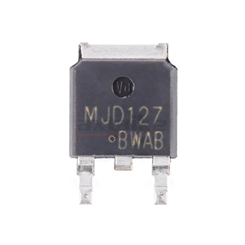 10PCS TIP122 TIP127 TO-220 MJD122 MJD127 TO-252 DPAK MJD122G MJD127G J122G SMD NPN PNP 65W 20W 100V 5A 8A Darlington Transistor