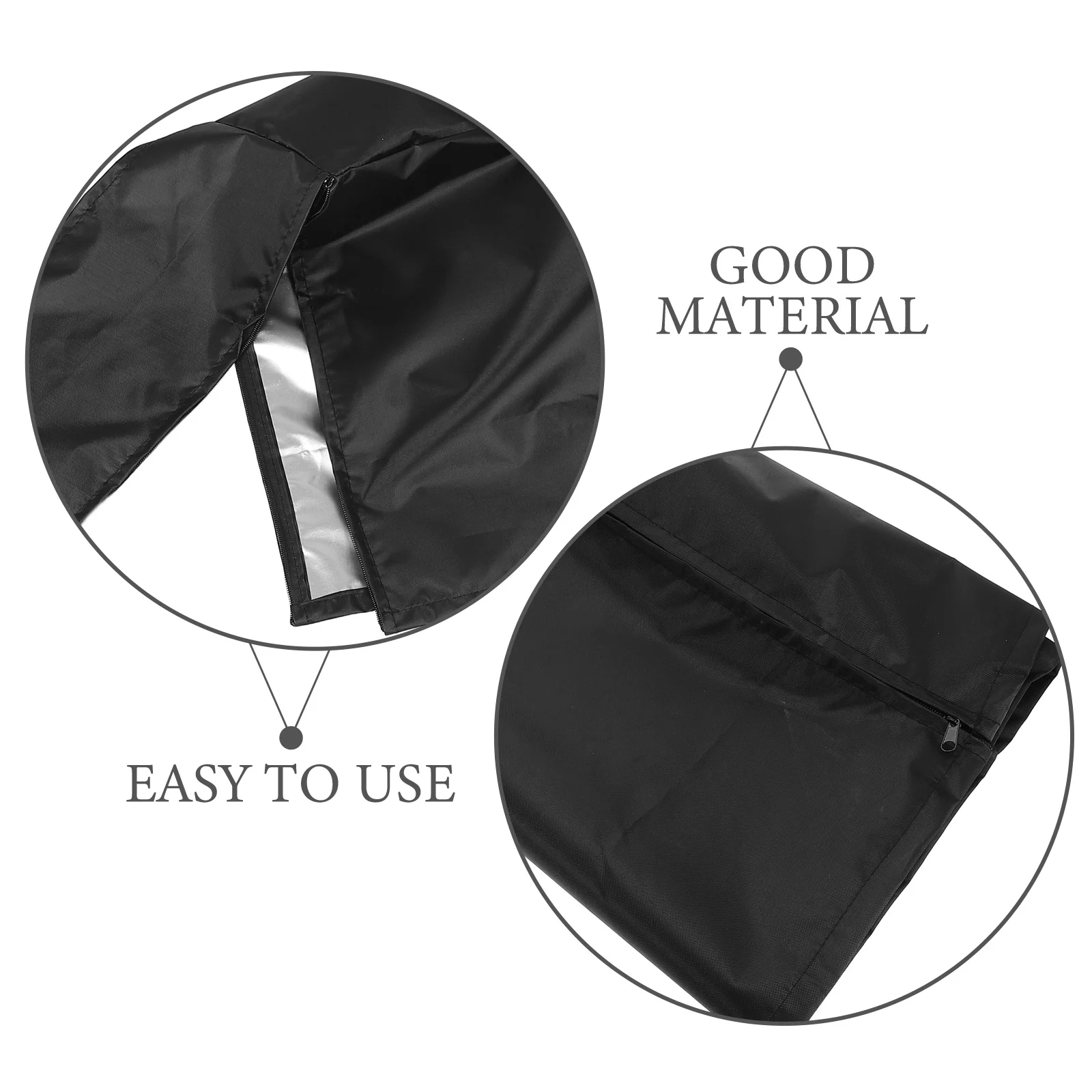 Desktop Host Dust Cover Protector Waterproof Mid-Tower Computer Case Zipper Anti-Static CPU Tower Pc Dust Covers Black