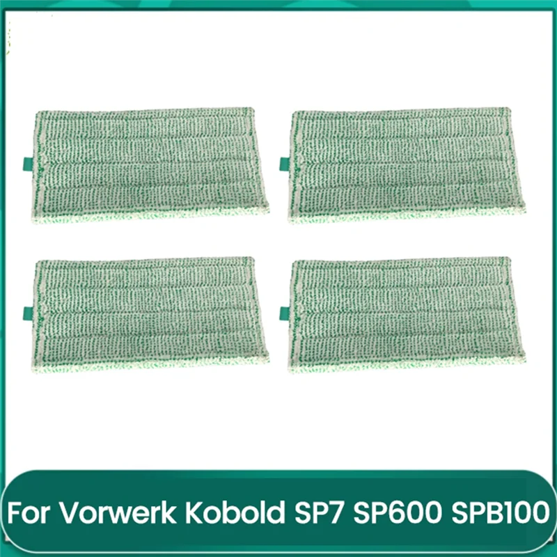 A21F-4PCS Mop Pads Forvorwerk Kobold SP7 SP600 SPB100 Vacuum Cleaner ...