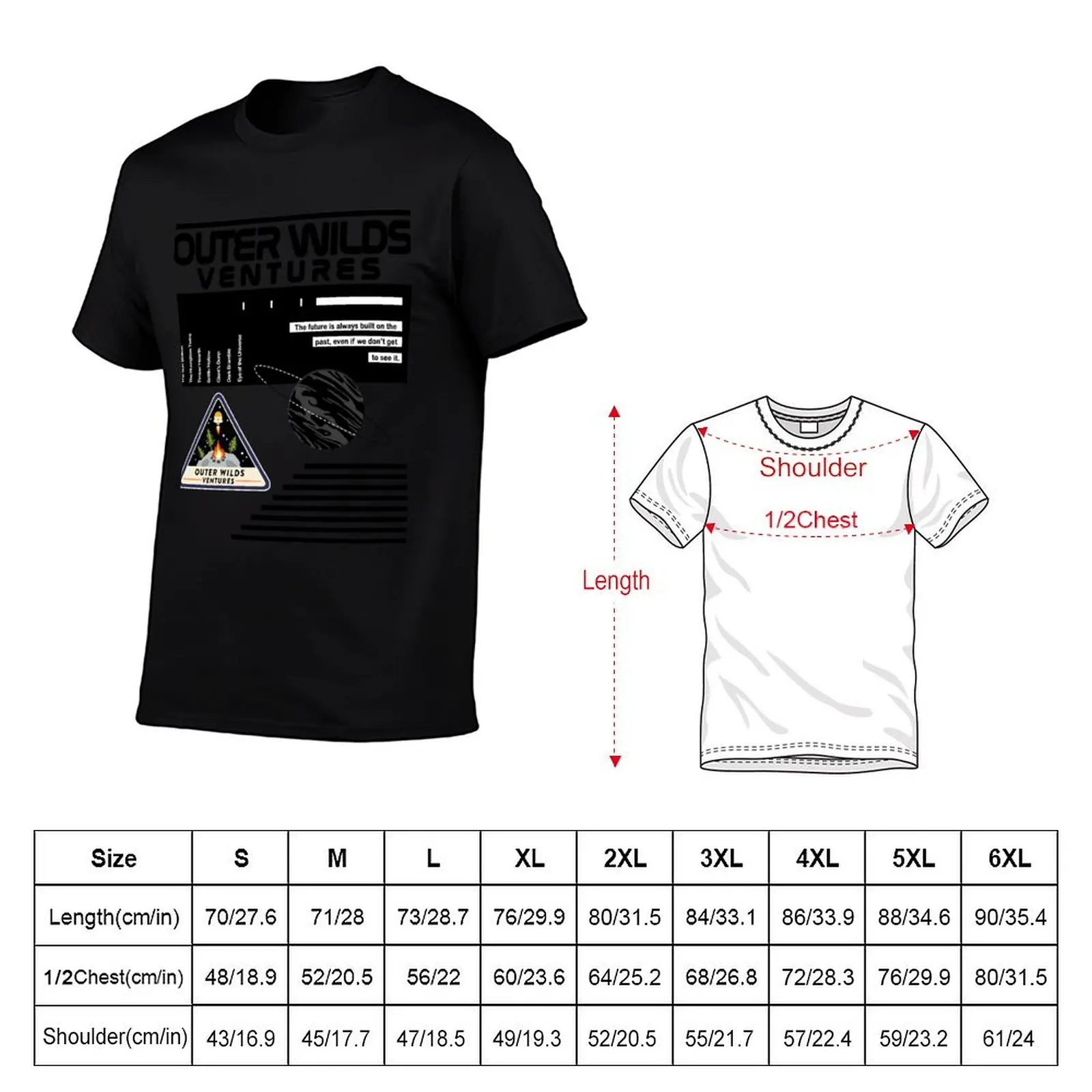 NASA-Inspired Outer Wilds Ventures T-Shirt aesthetic clothes animal prinfor boys graphic tee shirt mens graphic t-shirts anime