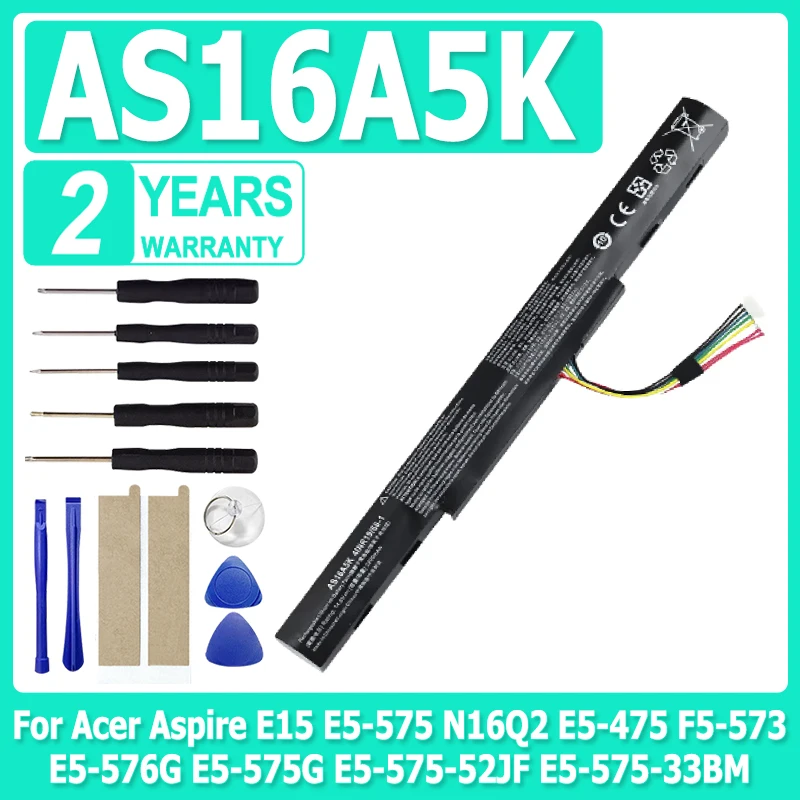 

XDOU AS16A5K AS16A8K 4ICR19/66 Battery For Acer Aspire E15 E5-575 N16Q2 E5-475 F5-573 E5-576G E5-575G E5-575-52JF E5-575-33BM