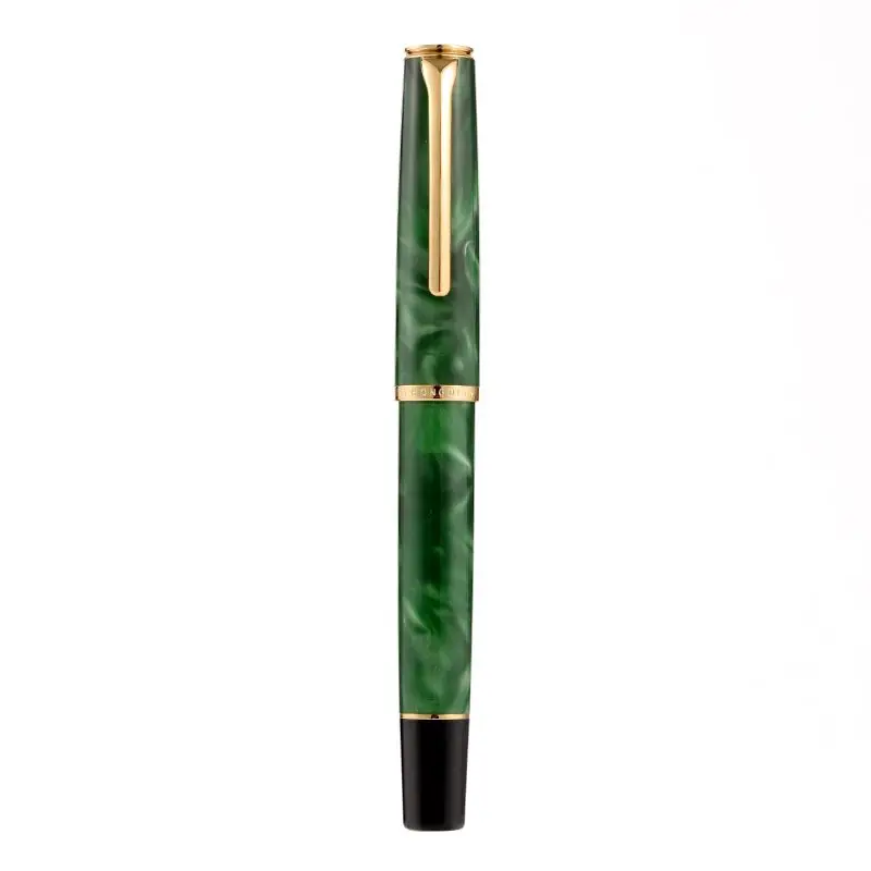 

Honddian N12 Import Green Resin Piston Fountain Pen Fine EF F 0.38MM 0.5MM Nib, Beautiful Writing Gift Office Back To School