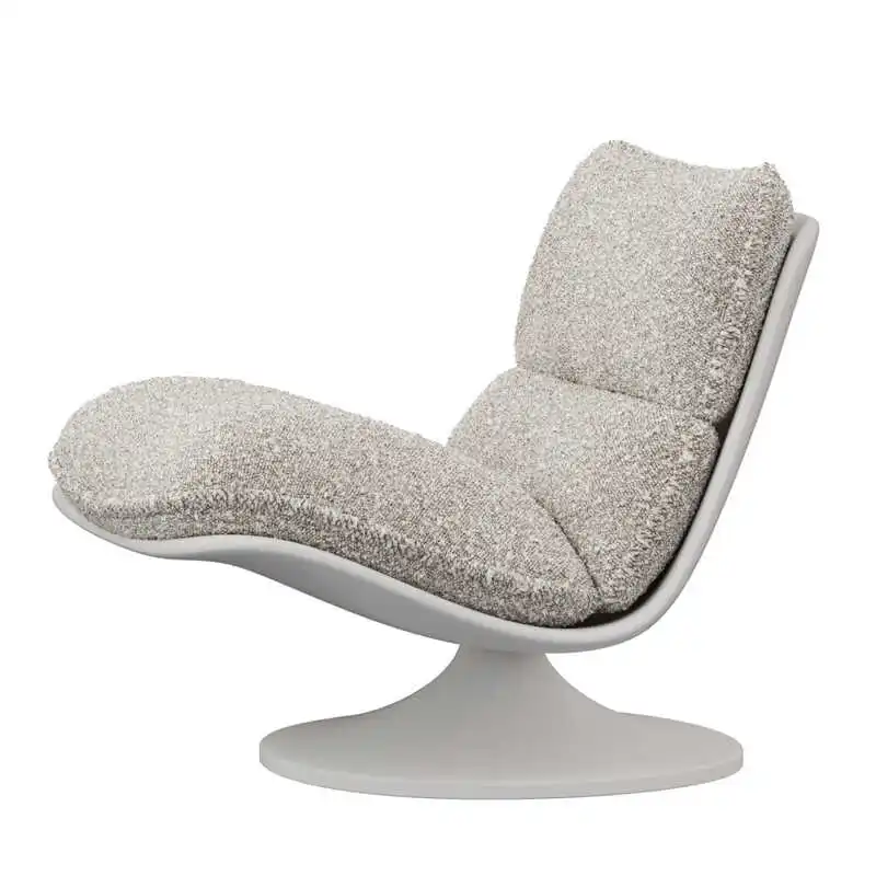 White Swivel Support Chairs Adults Modern Floor Design Lazy Puffs Chairs Living Room Italian Woonkamer Stoelen Bedroom Furniture