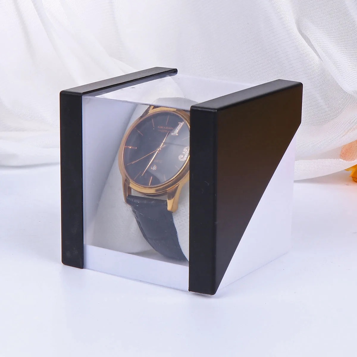 

Plastic Watch Box Case Gift Packing Jewelry Holder Bracelet Organizer Storage Display Travel Portable Men Women Collectors