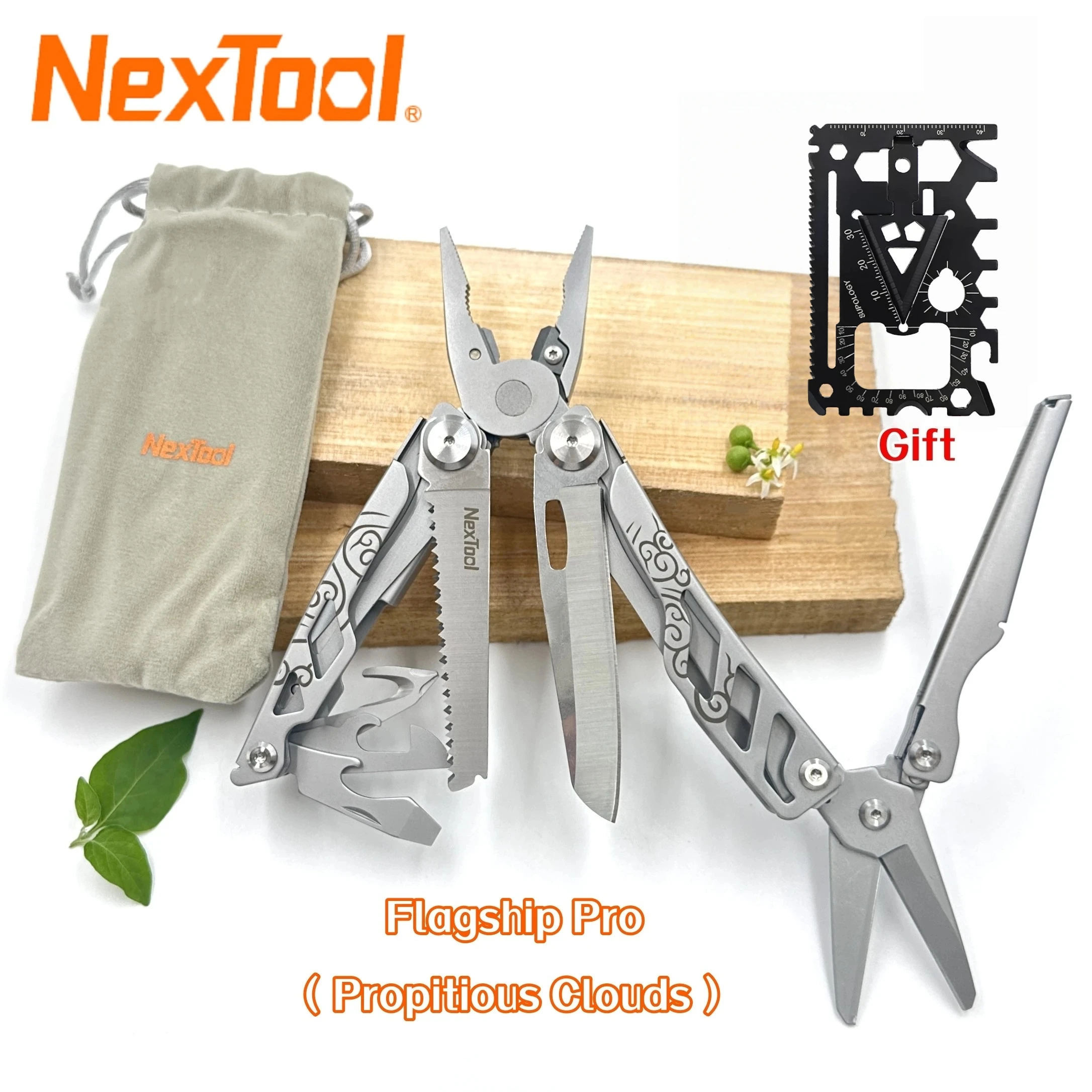 

NexTool 16-IN-1 Flagship Pro Multi-Tool Pliers Folding Knife Screwdriver Can Opener Scissors EDC Outdoor Survival Camping Tools