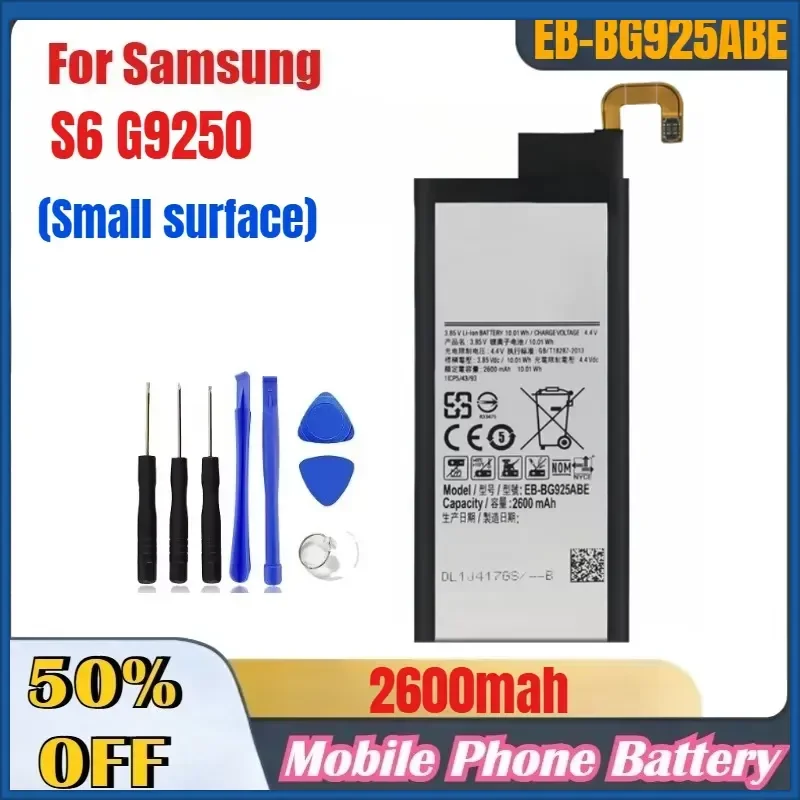 EB-BG920ABE EB-BG925ABE EB-BG928ABE Battery for Samsung Galaxy S6 Flat S6 Edge Plus Replacement Mobile Phone Battery