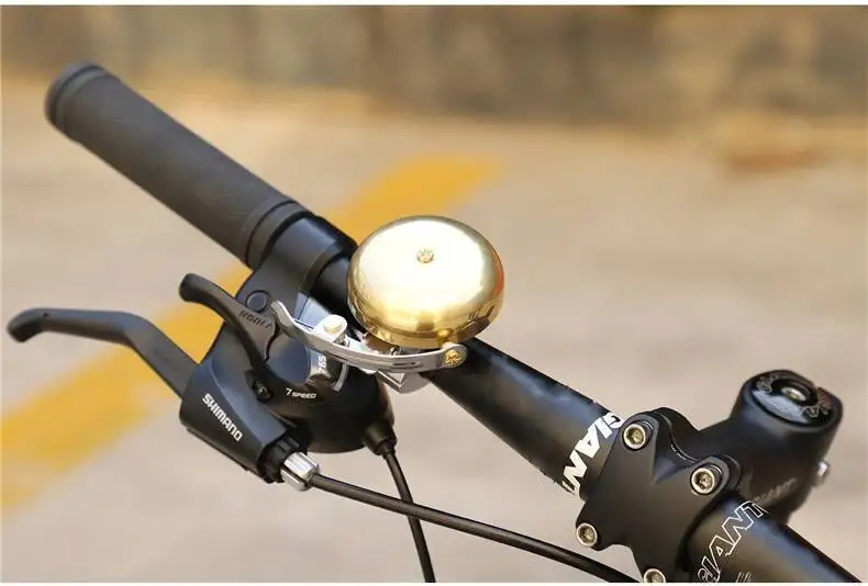 ESLNF Retro-Fahrradklingel, Fahrrad-Warnklingel aus Kupferlegierung, einfache Installation, geeignet für MTB und Rennräder, Fahrradzubehör – Detail 9