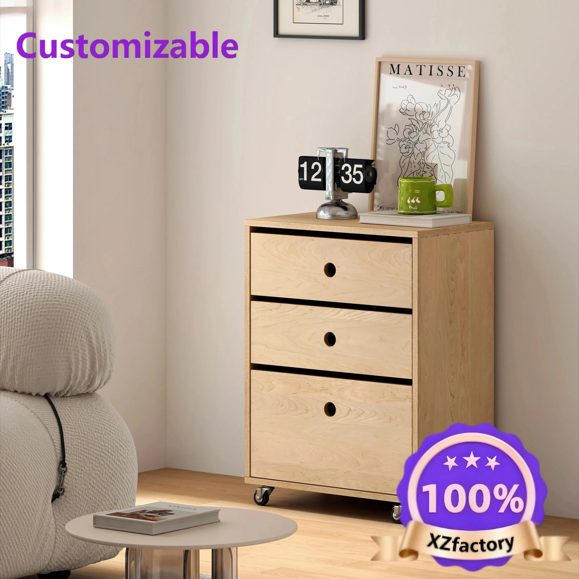 

Factory Direct 2026 Top LXC Armadietto laterale per camera da letto Ocean Board Secchio Armadietto Comodino semplice rimovibile