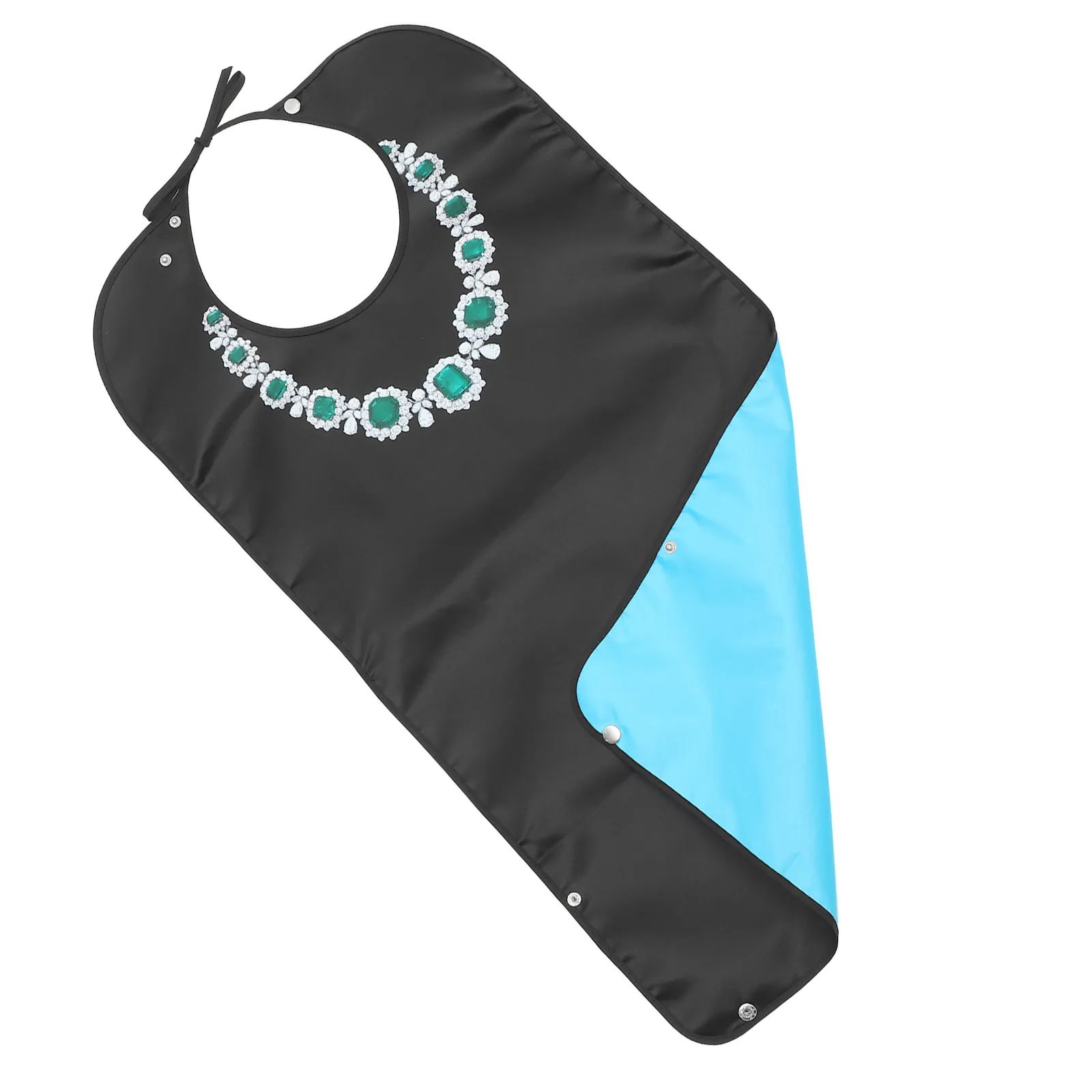 

Adult Waterproof Bib Long-Lasting Soft Fabric Bib for Seniors Easy Clean Dining Protector Reusable for Home Care and Daily Use