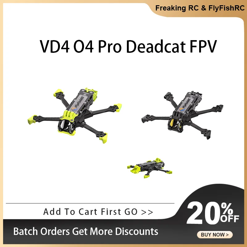 FlyFishRC Volador VD4 O4 Pro FPV T700 Frame