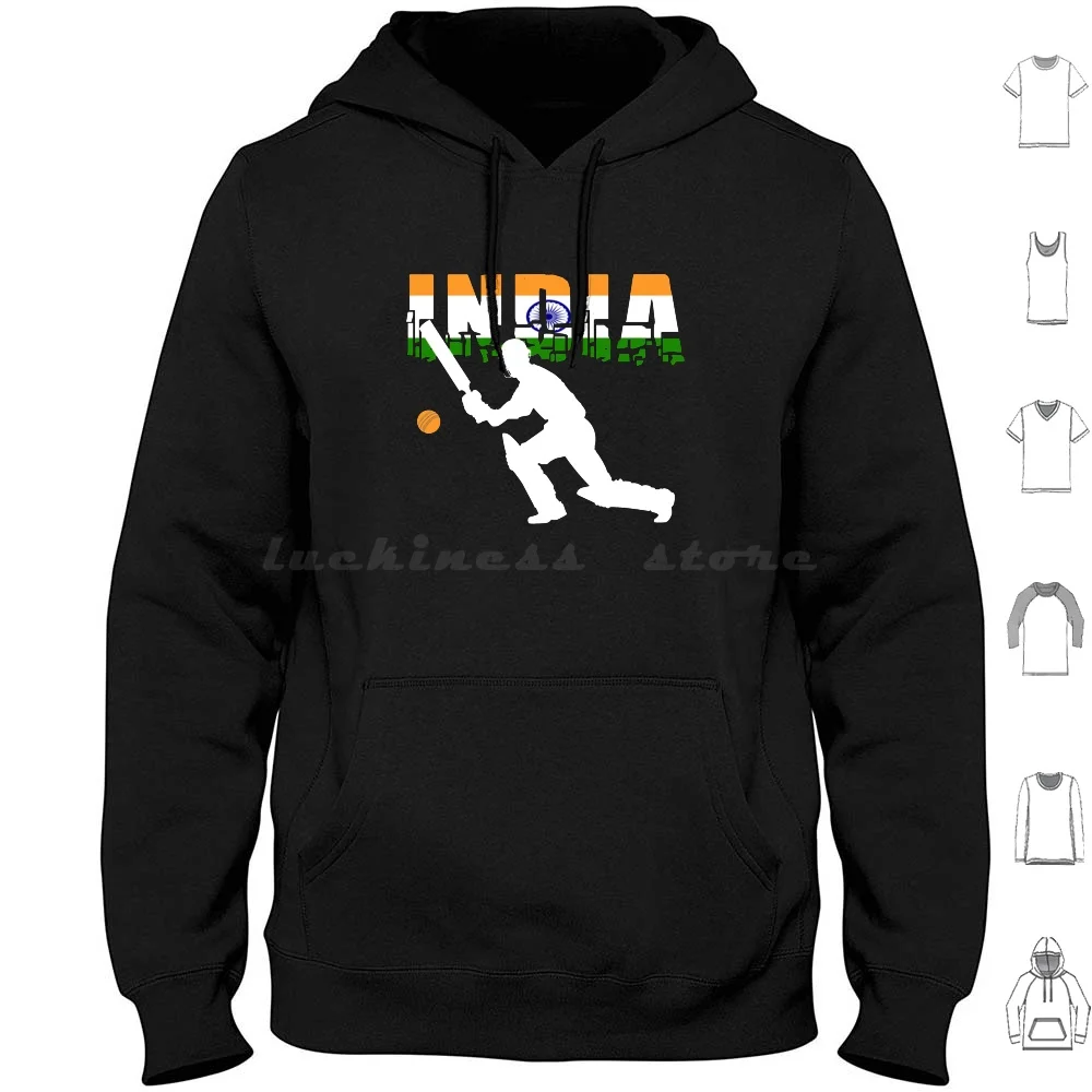 India Cricket Hoodie Cotton Long Sleeve Cricket Ashes Australia England Sport Batsman Bowler Test Match Wicket Cricket