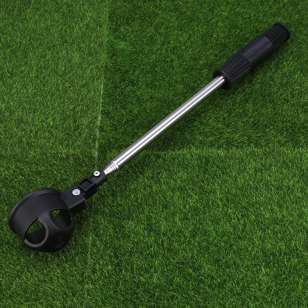كرة الجولف المسترد تلسكوبي الفولاذ المقاوم للصدأ رمح خفيفة الوزن دائم المضادة للانزلاق قبضة لمط التقاط أداة للغابات