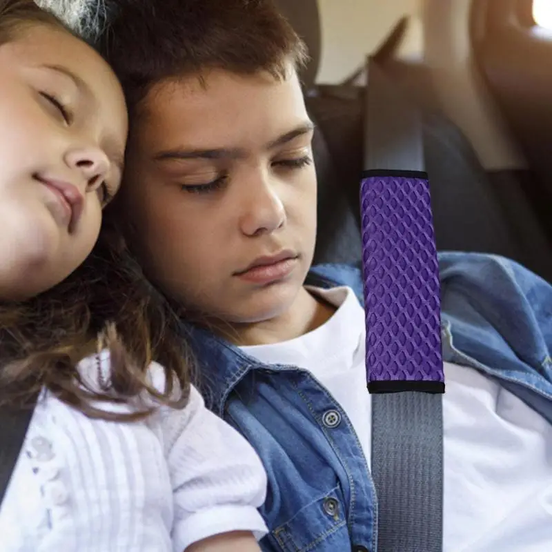 Seat Belt Cover 3D Rhombus Design Seat Belt Safety Belt Shoulder Cover Reusable Safety Belt Shoulder Cushion Belt Shoulder Cover