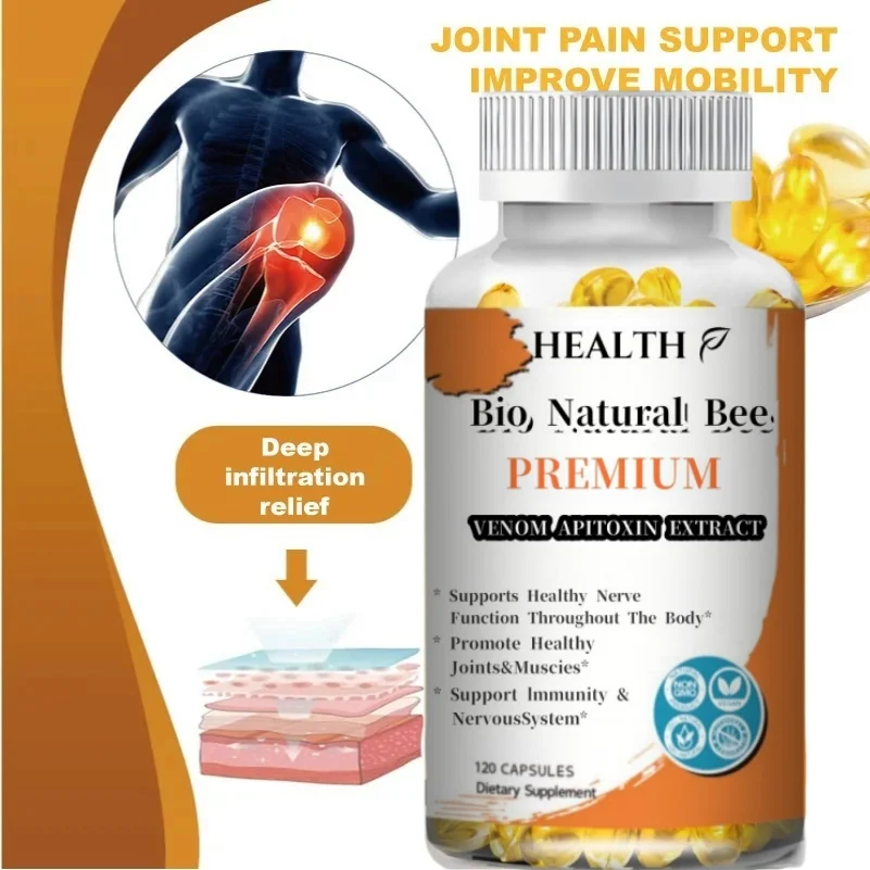 Natural Bee Venom Extract Capsules, Enhance Immunity, Antioxidant Boosting immunity