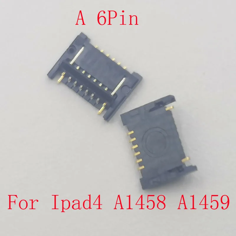 1-10Pcs Home Button Fingerprint Return Key Flex FPC Connector Plug For Ipad 6 4 5 Air2 A1458 A1459 A1460 A1566 A1567 A1474 A1475