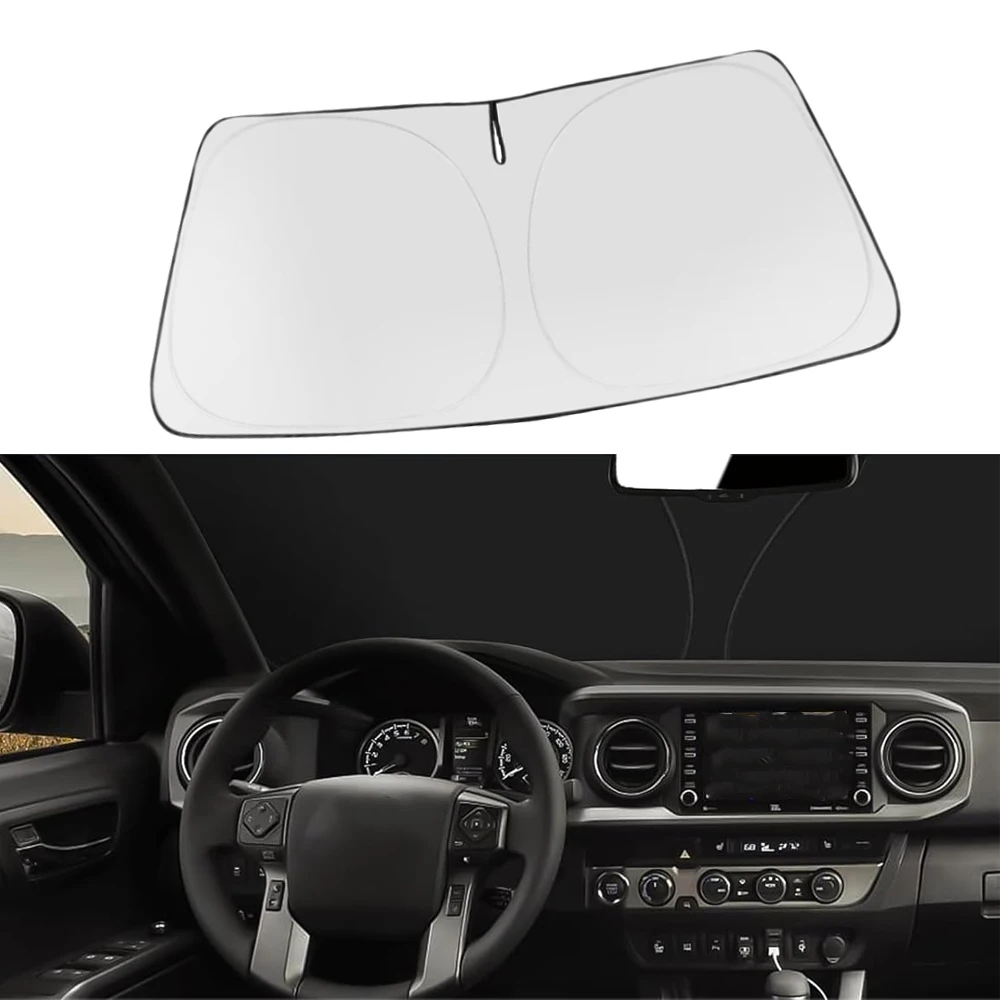 Fit For Toyota Tacoma 2Dr 4Dr Pickup 2016-2023 Front Windshield Sun Shade Windshield Sun Shade Safeguard The Interior Keeps Cool