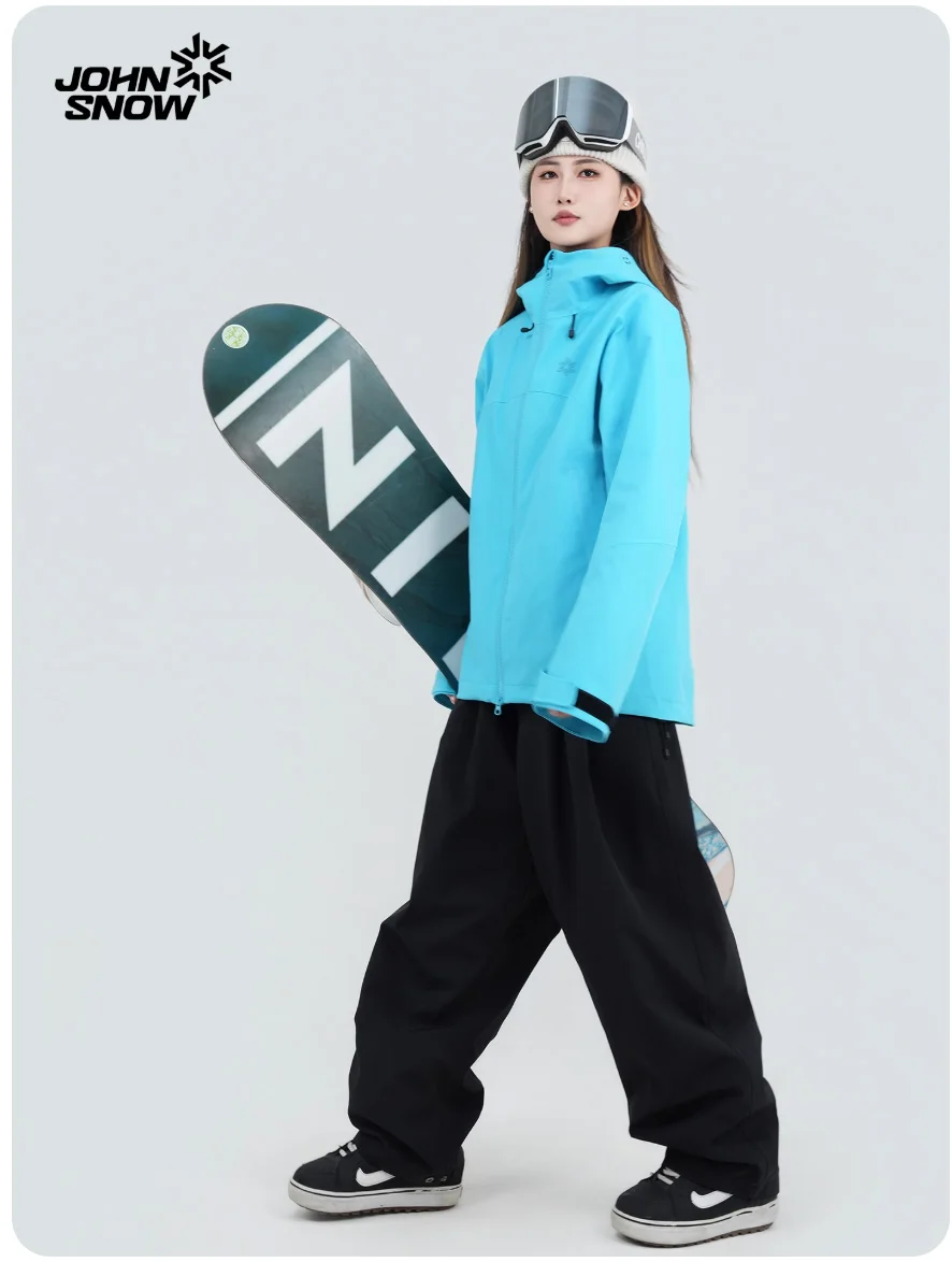 

John Snow Ski Suit Women's Waterproof Windproof Insulated Snowboard Jacket & Pants Set with Fully Taped Seams for Winter Sports