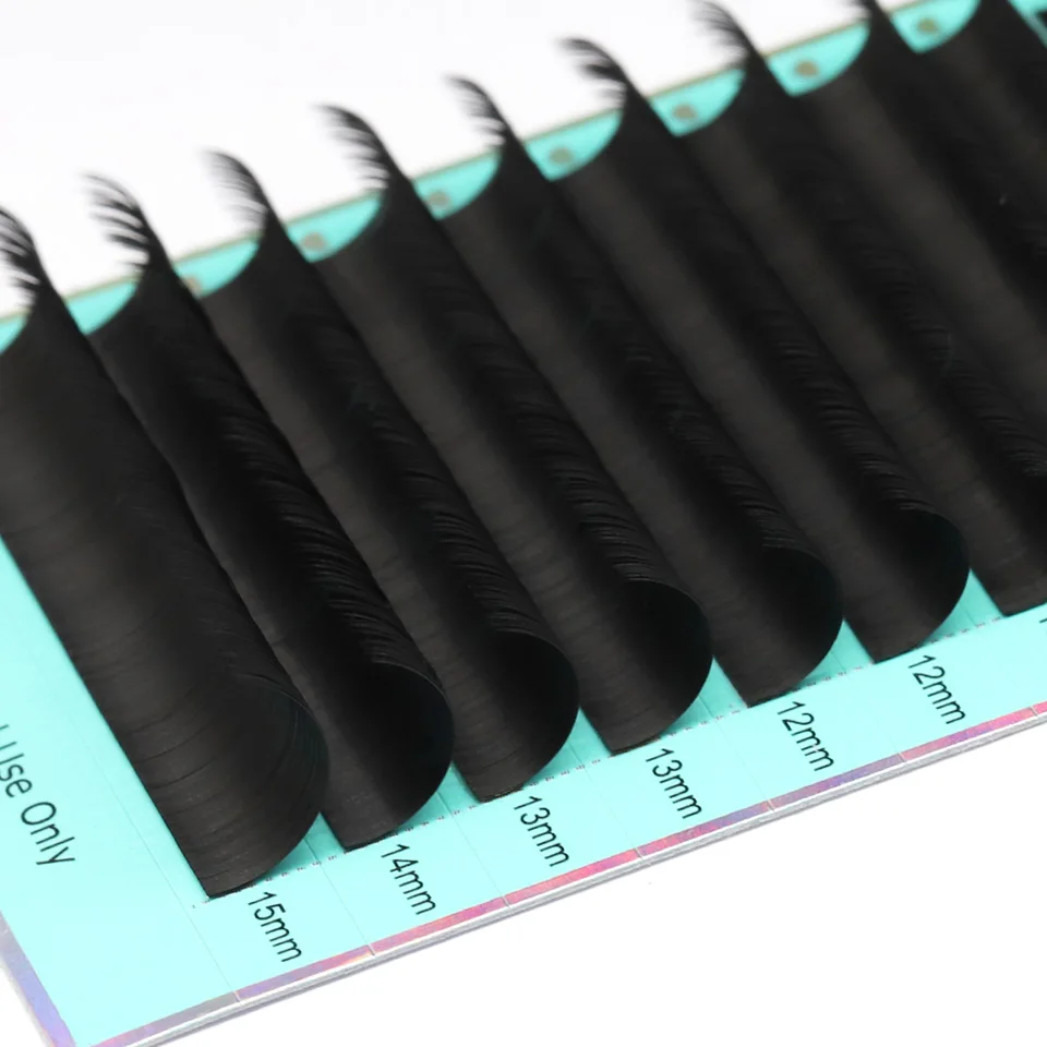Rujade Super Soft Ellipse Lashes 0.15 0.20 Thickness Natural Faux Mink Lashes 8-15 C/CC/D Curl Split-Tips Flat Eyelash Extension