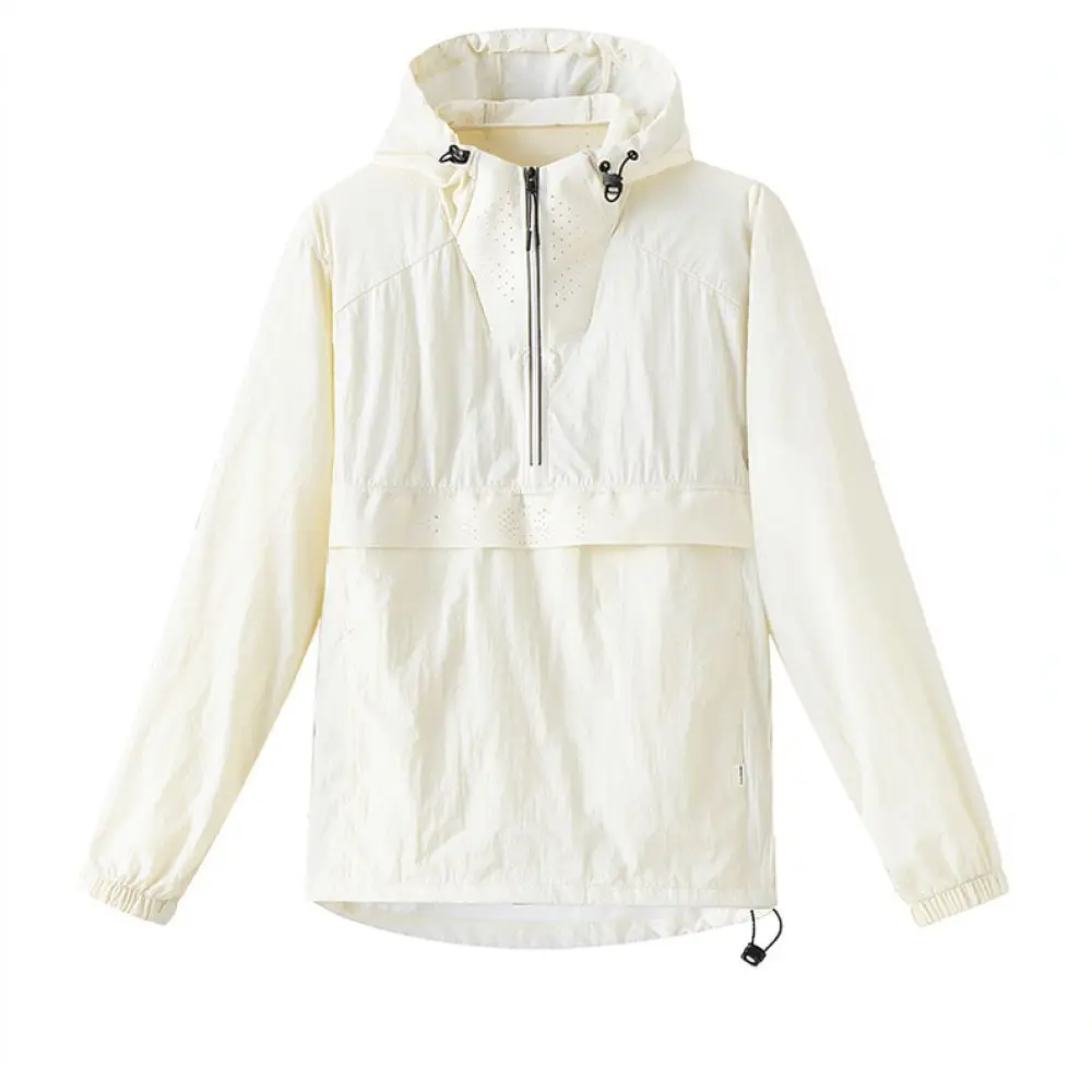 Summer Hooded Sunscreen Jacket Unisex Cooling Skin Coat UPF50 Plus Breathable For Outdoor Running Cycling Windbreaker