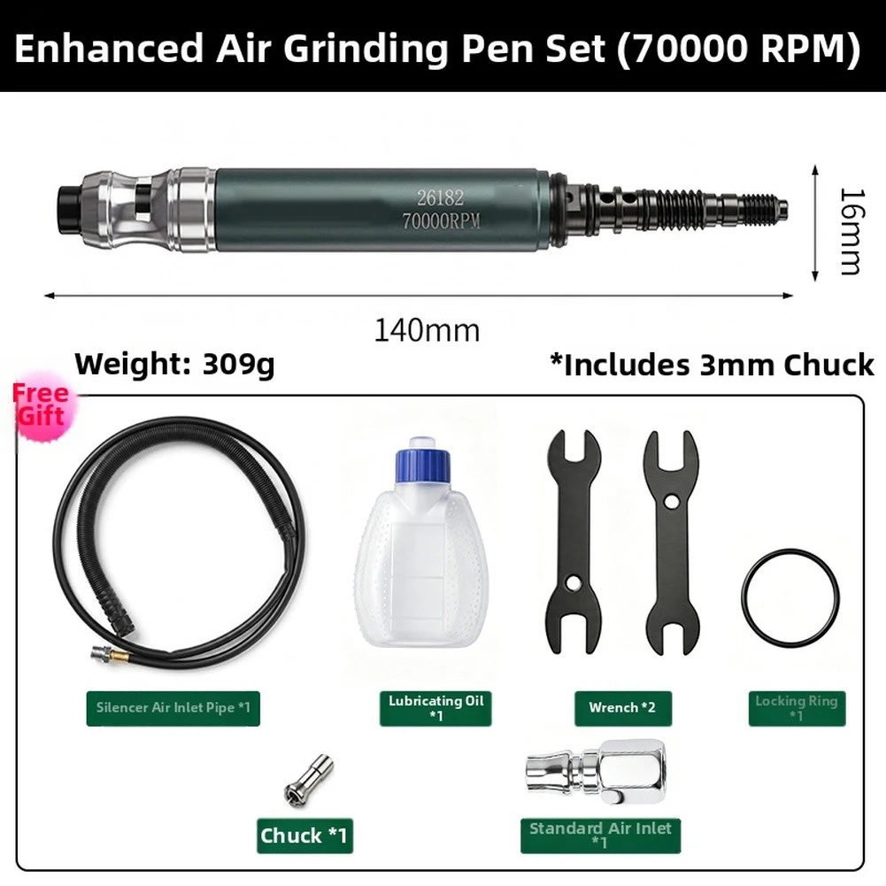 For Metalworking Tasks Jade Polishing Tool Pneumatic Grinder For Detailed Grinding for versatile Pneumatic Grinder Grinding