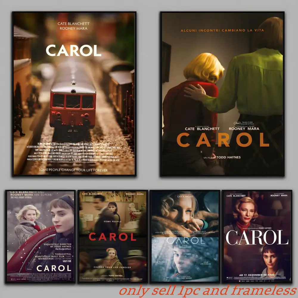 Romantic Drama Movie C-Carol Couple Poster Art with prints Home bedroom living room decoration gift
